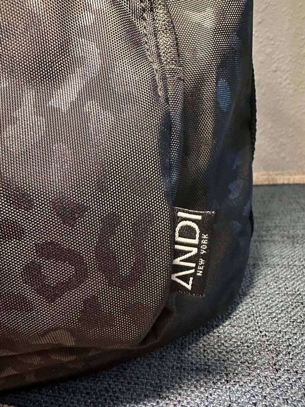 ANDI New York The ANDI Drawstring Bucket Bag in Black Leopard - Picture 5 of 10